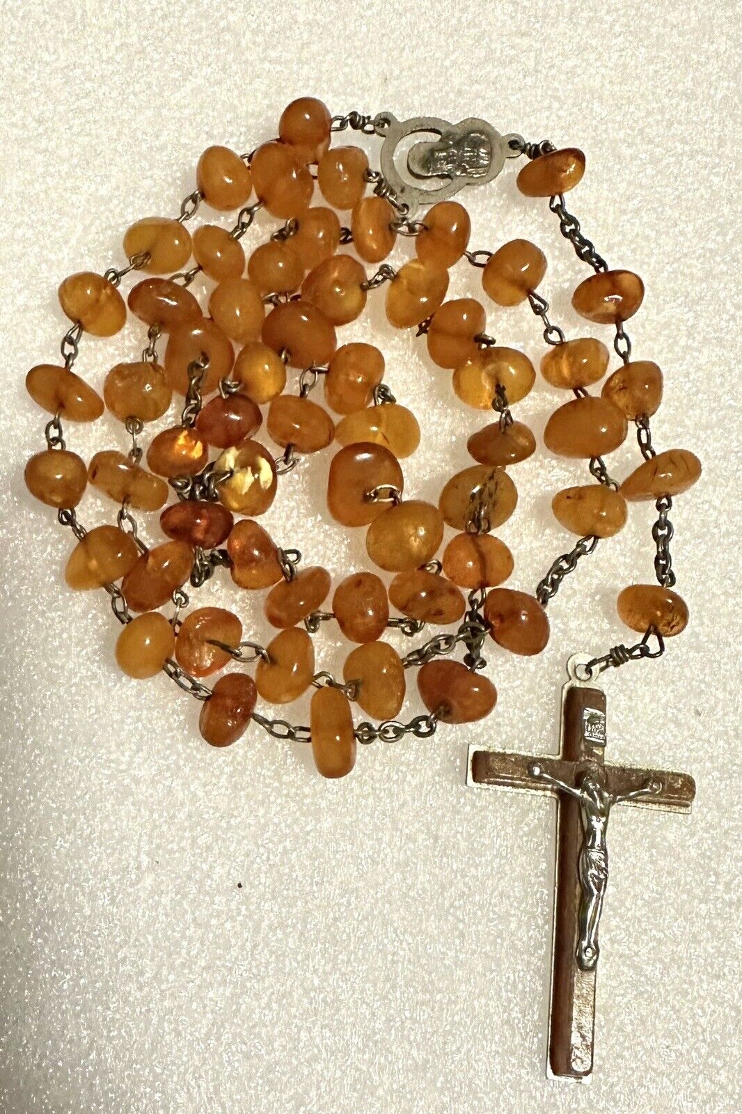 Vintage Baltic Amber Catholic Rosary Beads