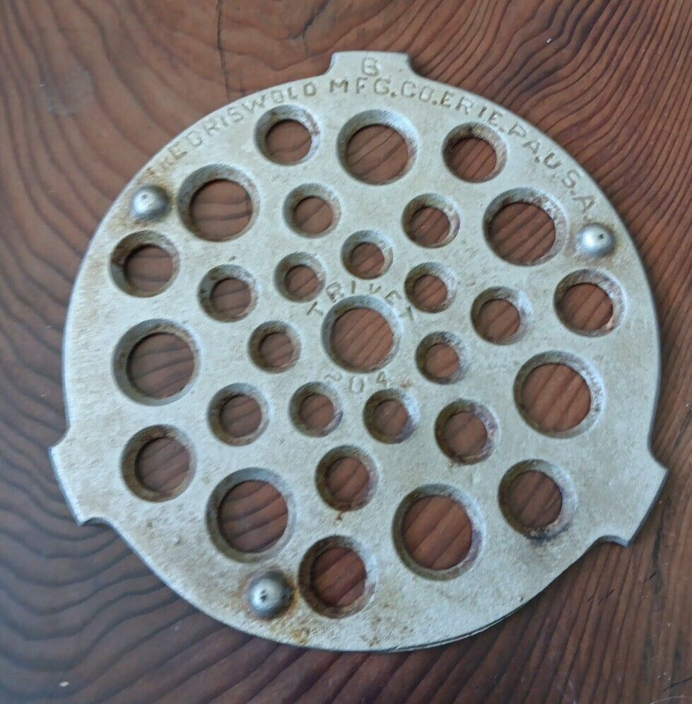 Rare Griswold Cast Iron #6  204  Marked Dutch Oven Trivet