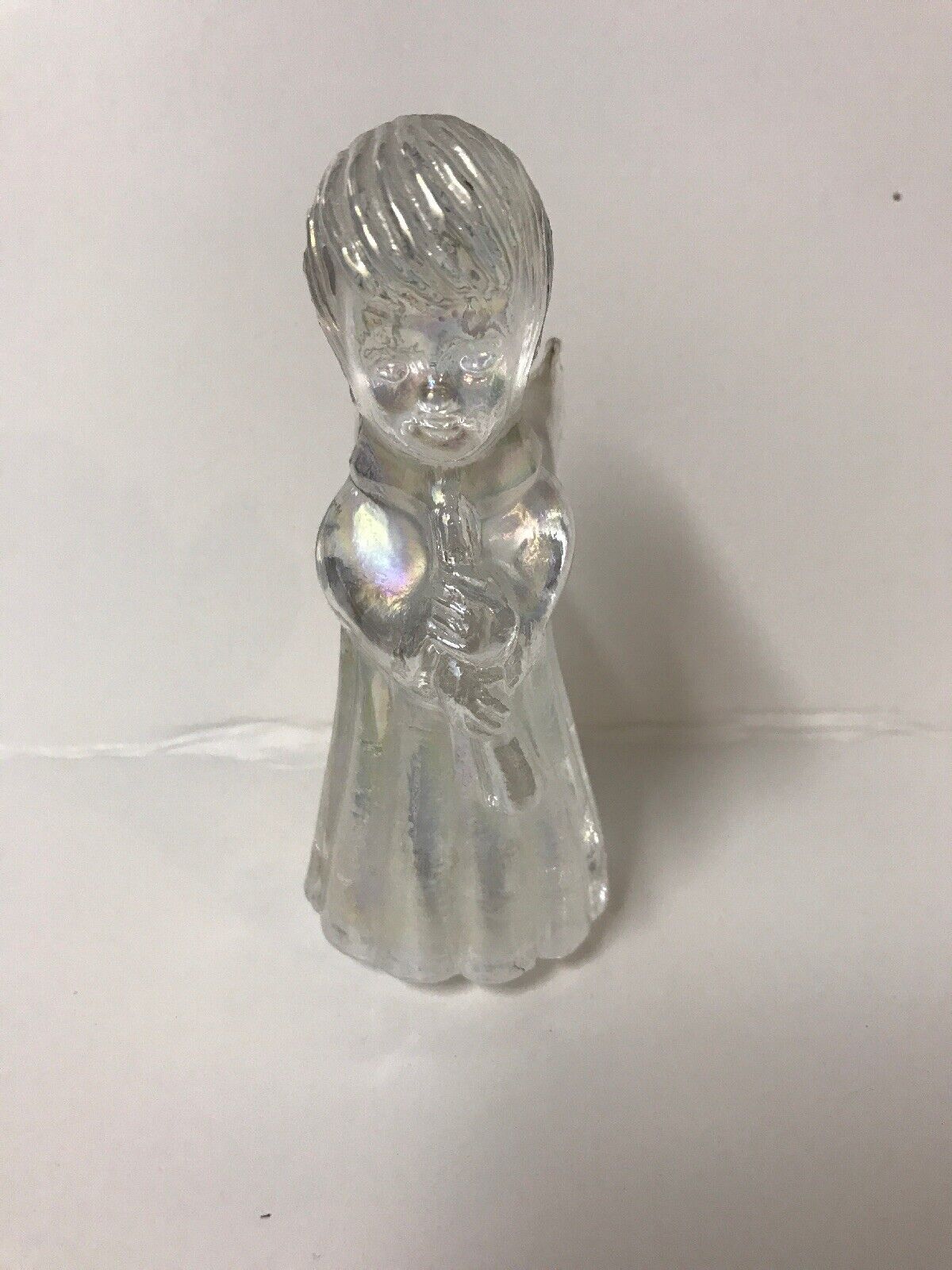 Pele’s Art Glass Iridescent Angel Figurine