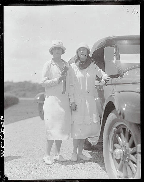 Newport Rhode Island Mrs King Carley and daughter Anne Carley of - 1925 Photo