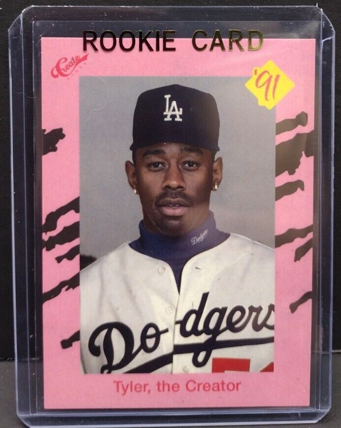 TYLER THE CREATOR Limited Edition Baseball Rookie Art Card HIP HOP ODD FUTURE