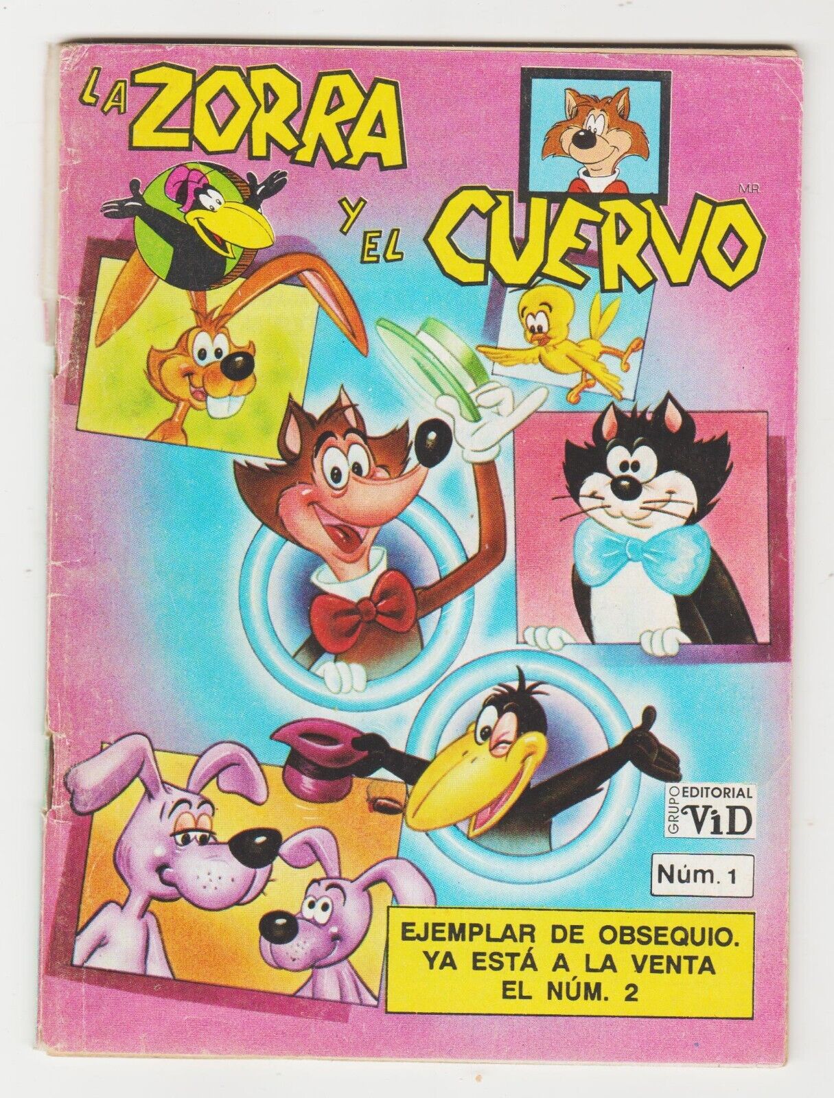 LA ZORRA Y EL CUERVO #1 VID MEXICAN COMIC FOX AND THE CROW DRAWN IN MEXICO