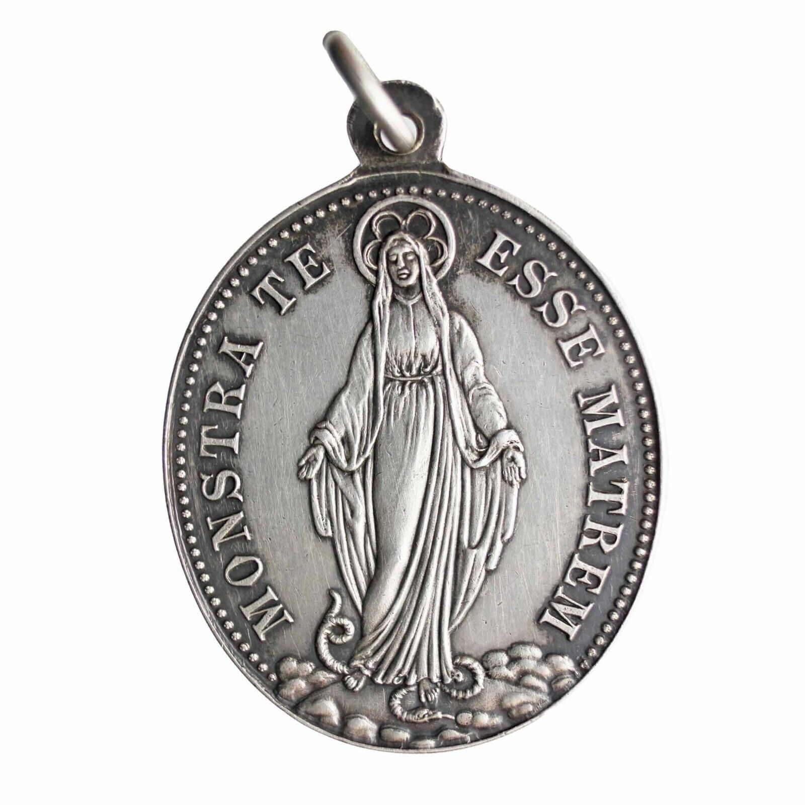 1907 Antique Silver Congregation of the Children of Mary Medal (DEV304-)
