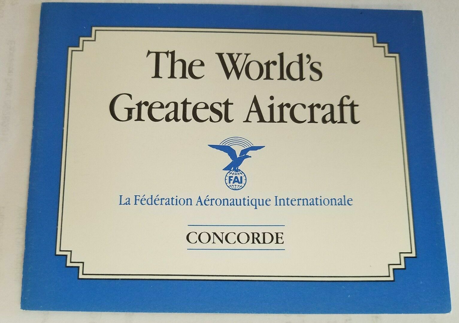 Franklin Mint Concorde THE WORLDS GREATEST AIRCRAFT Original COA 