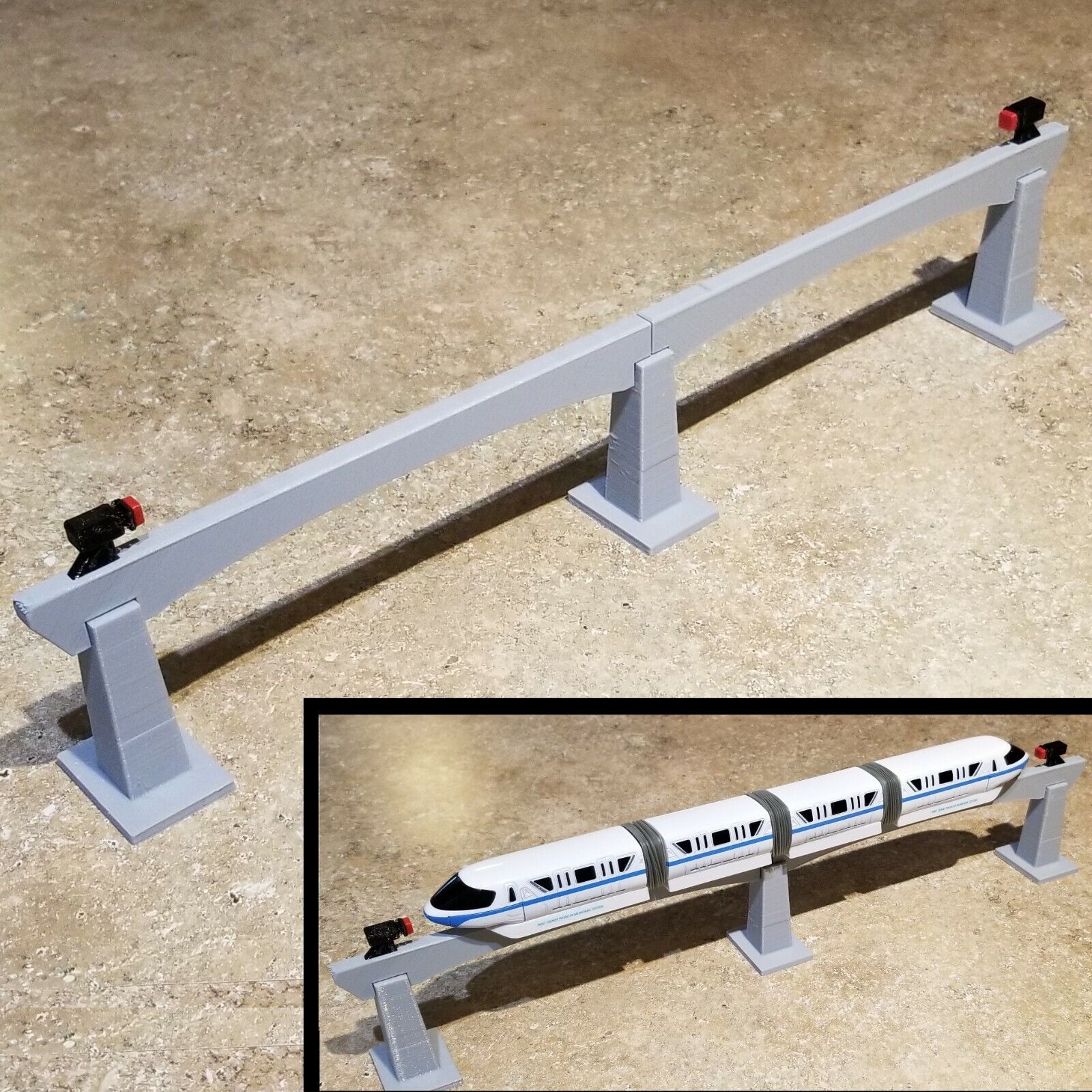 Display Stand / Track for Disney Diecast Monorail (Non-Powered Version)