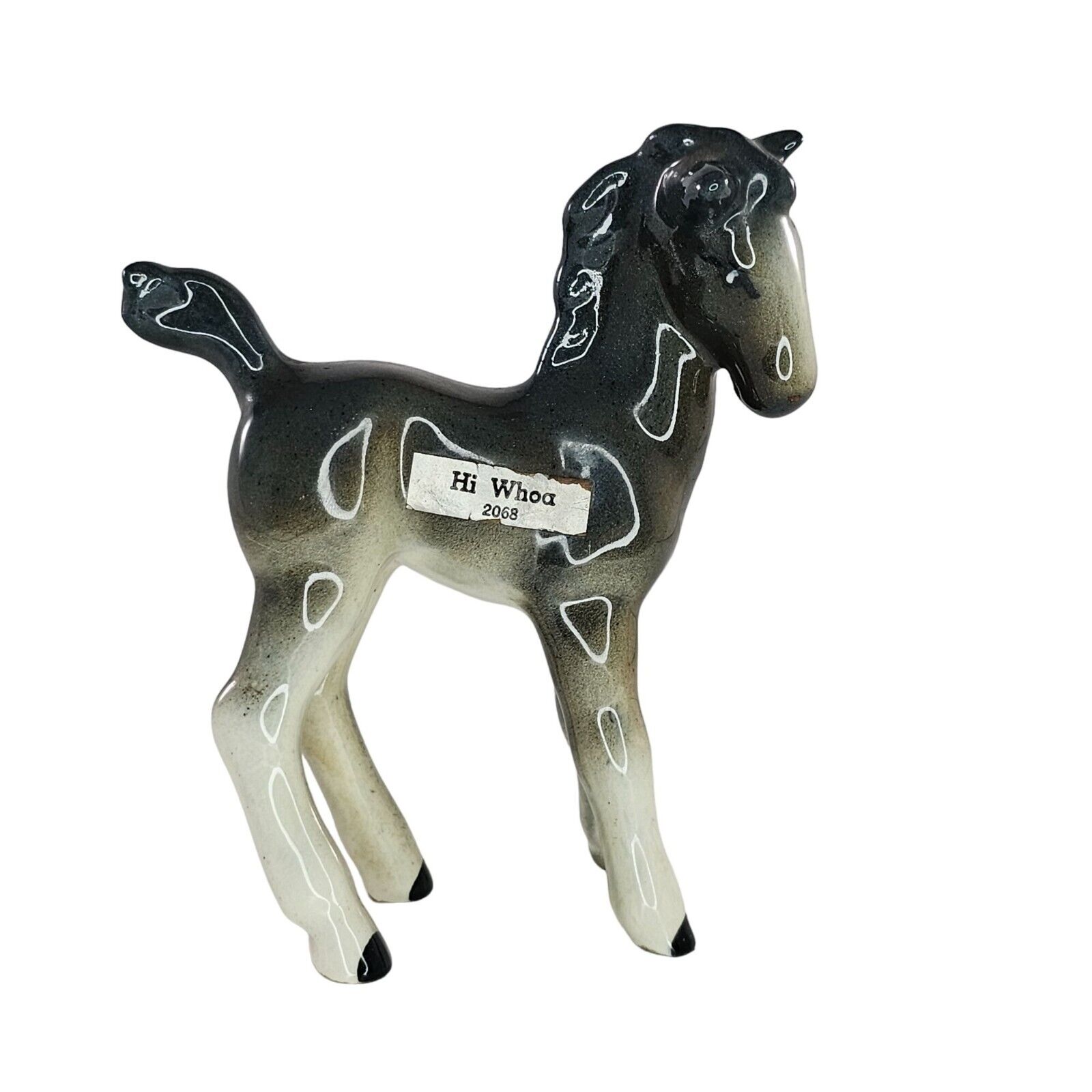 Vintage Robert Simmons Hi Whoa Horse Figurine Grey #2068
