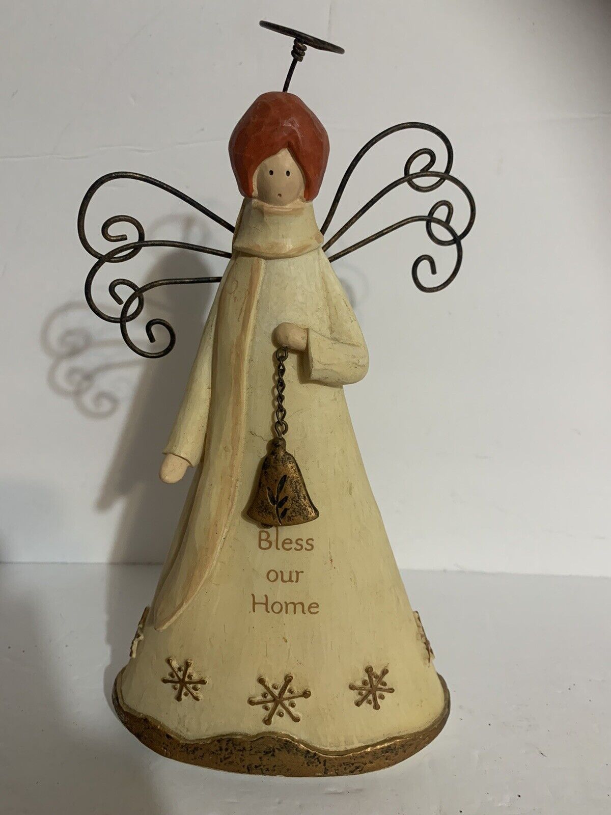 Angel Russ Berrie Glitter And Gold Bless Our Home Angel Item Number 22557 Bell