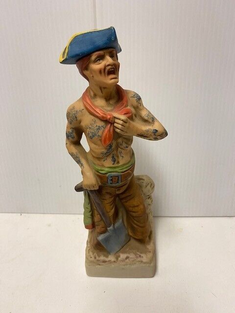 Vintage McCormick Pirate series #7 rum  decanter  great condition 1/2 pint size