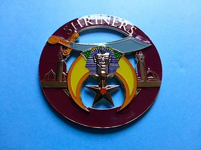 Shriners Universal  Cut Out   High Quality Car Emblem 3 inches