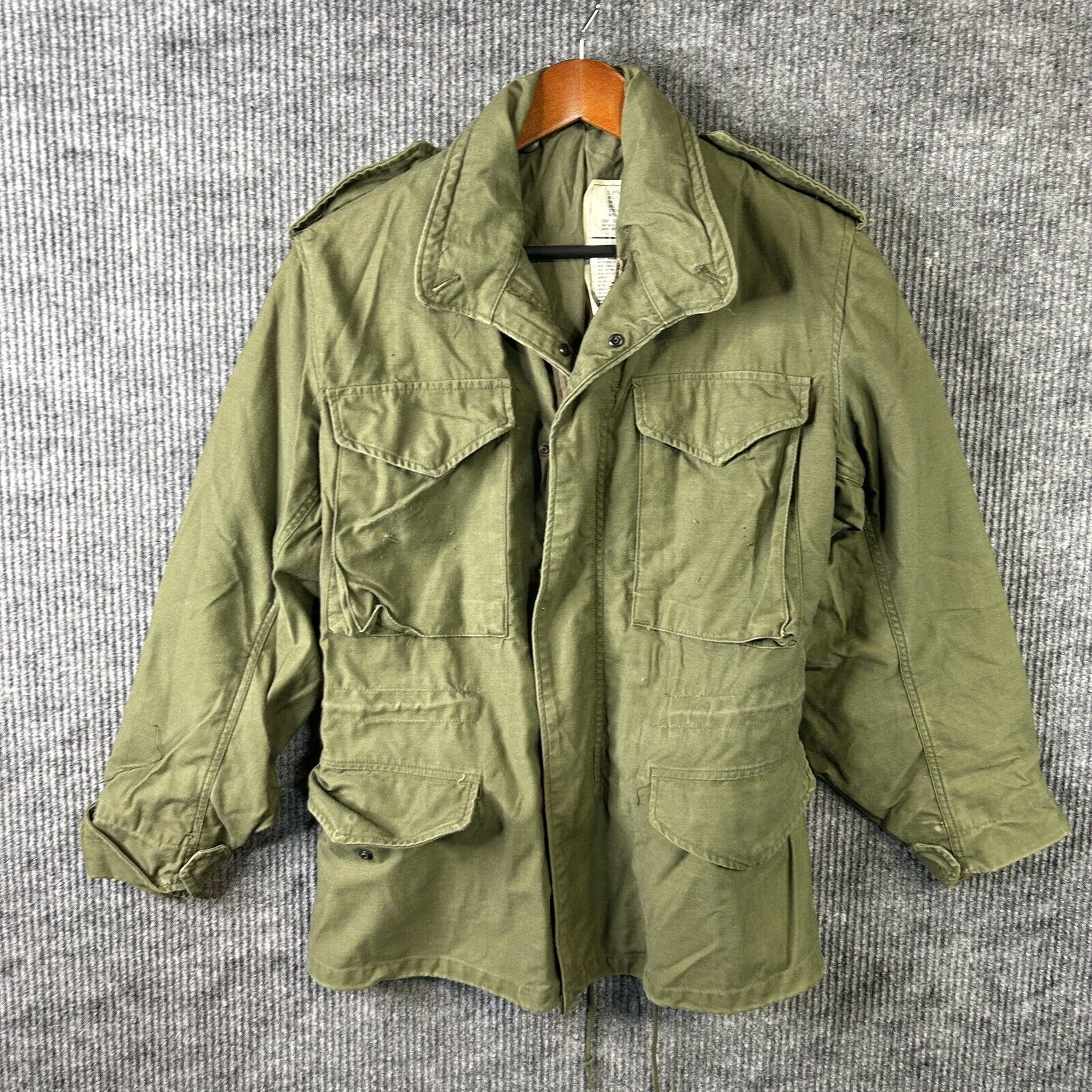 Vintage US Military M65 Cold Weather Field Coat Jacket Size X Small Short