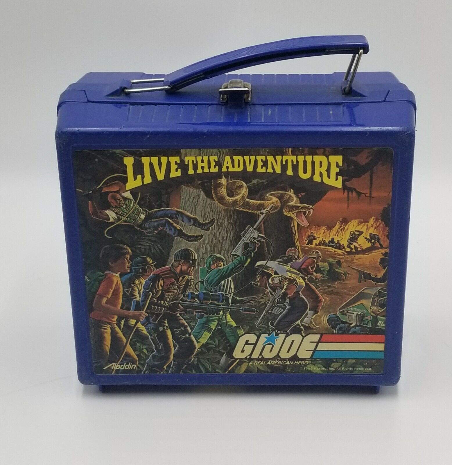 Alladin G.I. Joe Plastic 1986 Lunchbox 