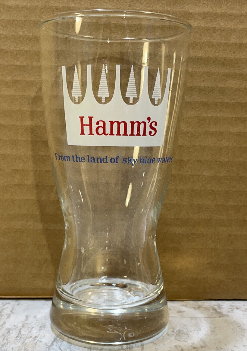 Hamm’s Beer Glass / Sham / Vintage Tavern Advertising / Man Cave Barware Gift