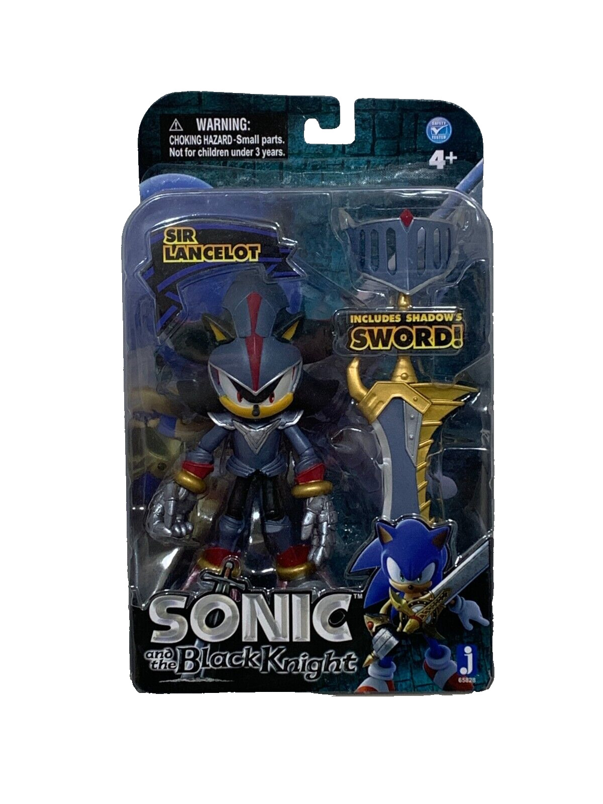 RARE MISP JAZWARES Sonic Hedgehog Black Knight SIR LANCELOT Shadow Action Figure