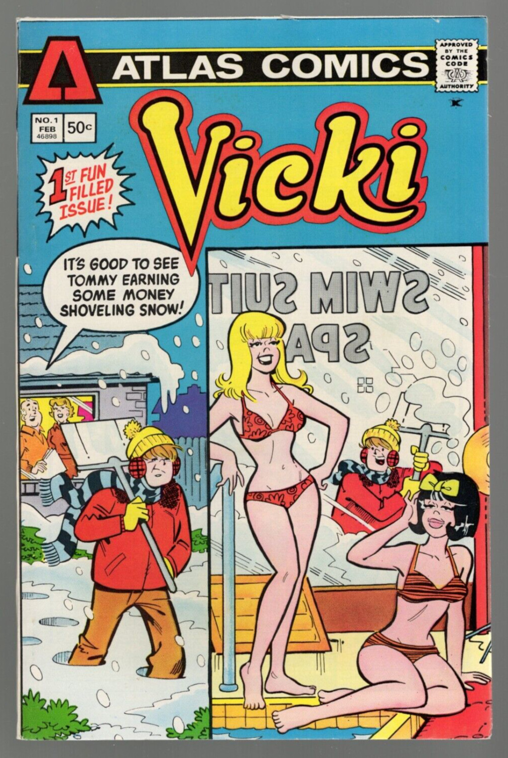 Vicki #1 Atlas 1975 VF+ 8.5