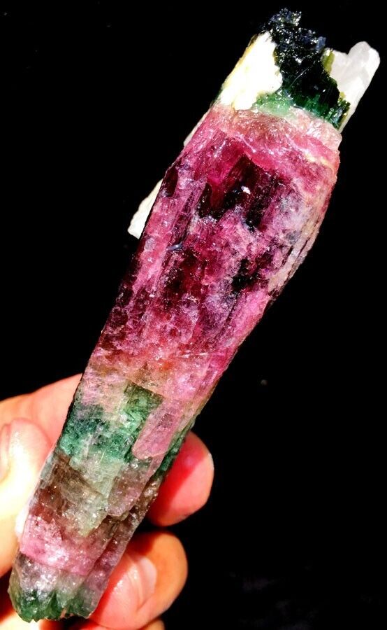 196g Natural Excellent Watermelon Color Tourmaline Ice Crystal Specim ip1288a