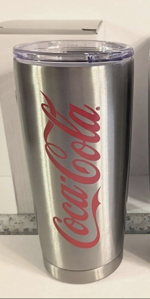 🆕 Coca-Cola Stainless Steel 20 Oz Insulated Tumbler, W/lid New In Box