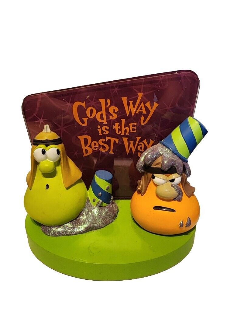 Vtg Veggie Tales Hallmark God's Way is the Best Way Jimmy Jerry Gourd Figurine