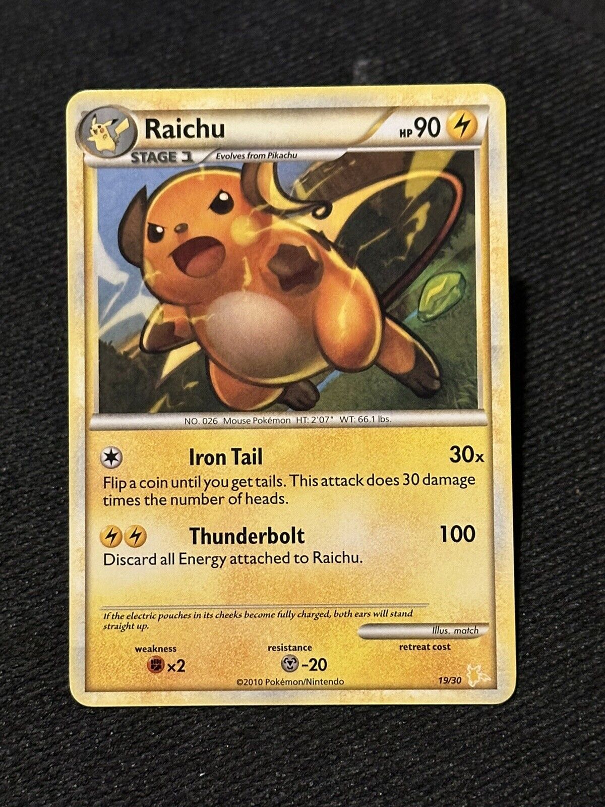 Pokemon Card - Raichu 19/30 Trainer Deck Non Holo Rare - NM