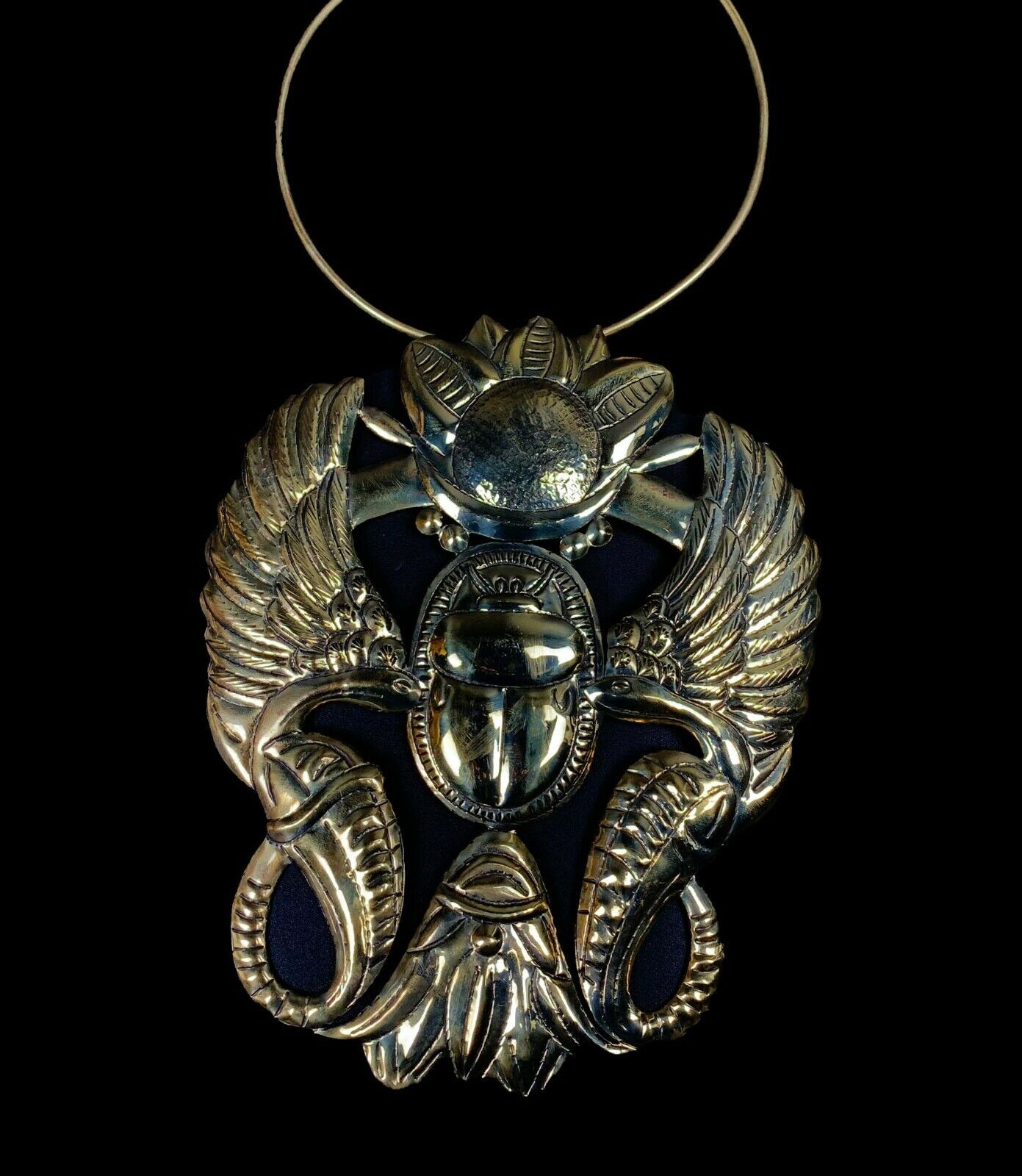 Beautiful Egyptian Pendant of The Egyptian Good luck Scarab spreading the wings
