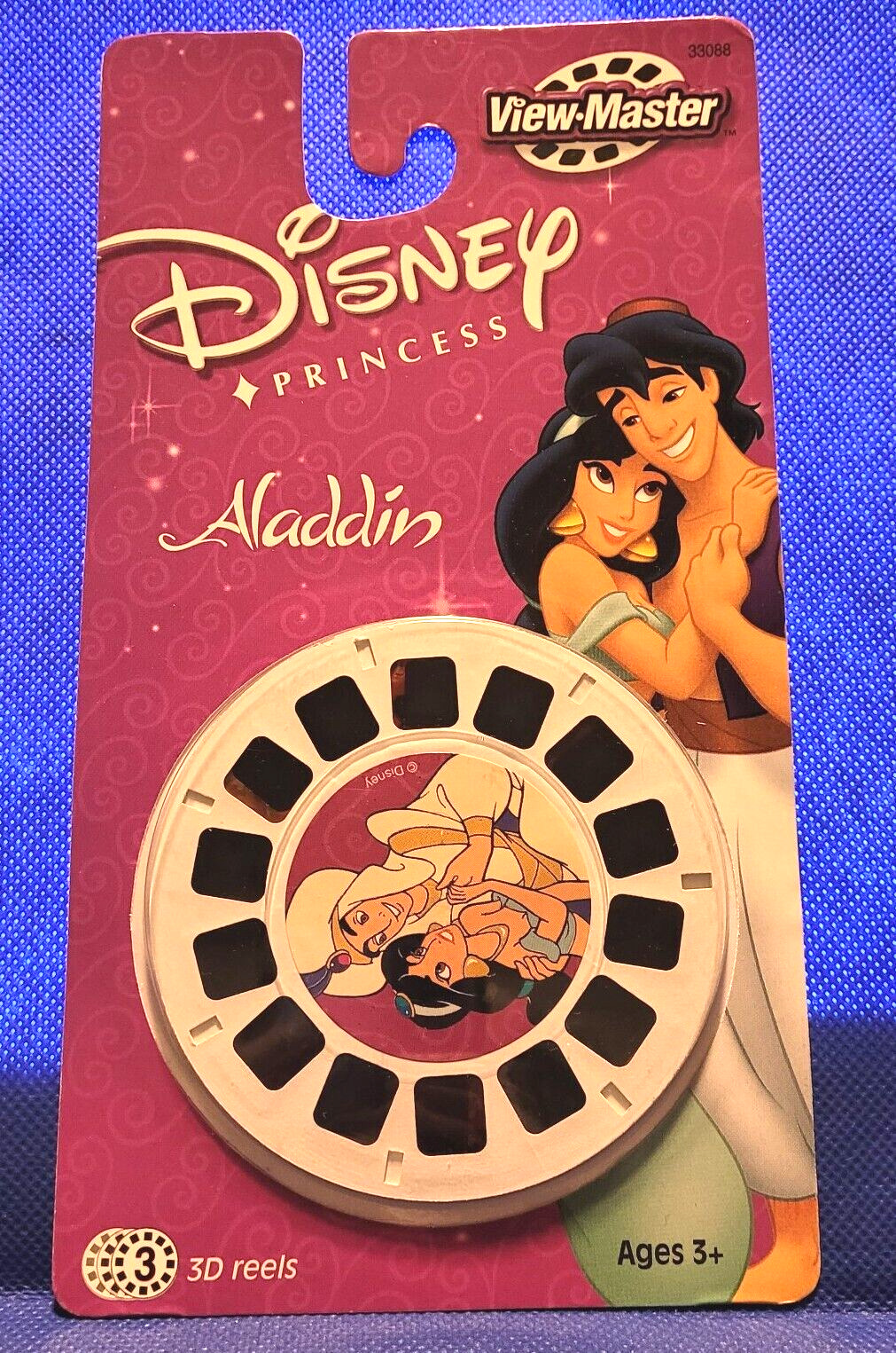 SEALED Disney Disney\'s  Aladdin Jasmine Cartoon Movie view-master 3 Reels Pack