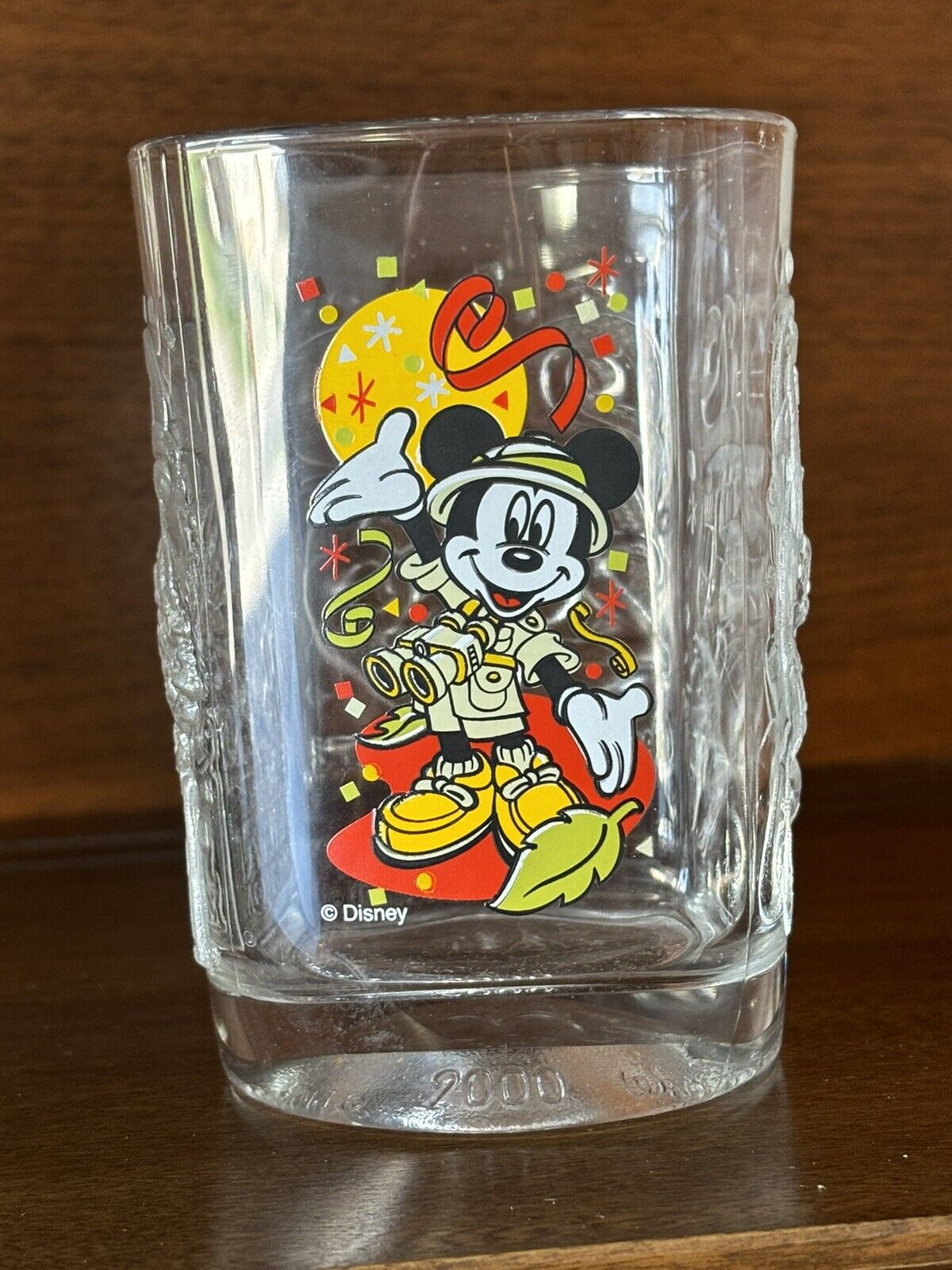 Walt Disney World Mickey Mouse Millennium 2000 Glass McDonalds Disney Studios