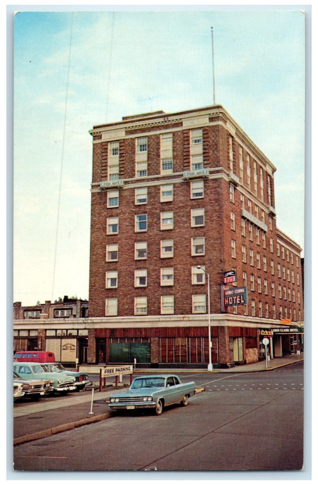 c1950's Coffee Shop Trail Room Lewis Clark Hotel Centralia Washington Postcard