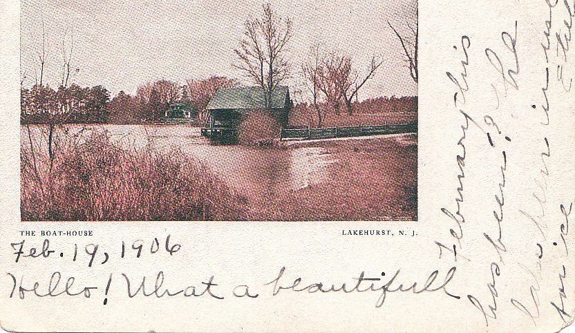 Postcard The Boat House Lakehurst New Jersey