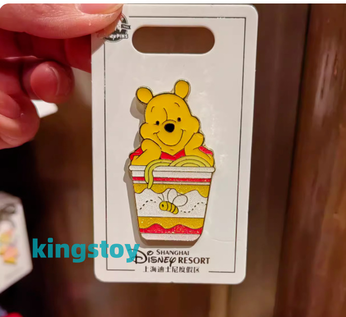 Authentic Shanghai Disney Pin 2023 Winnie The Pooh Noodle Disneyland