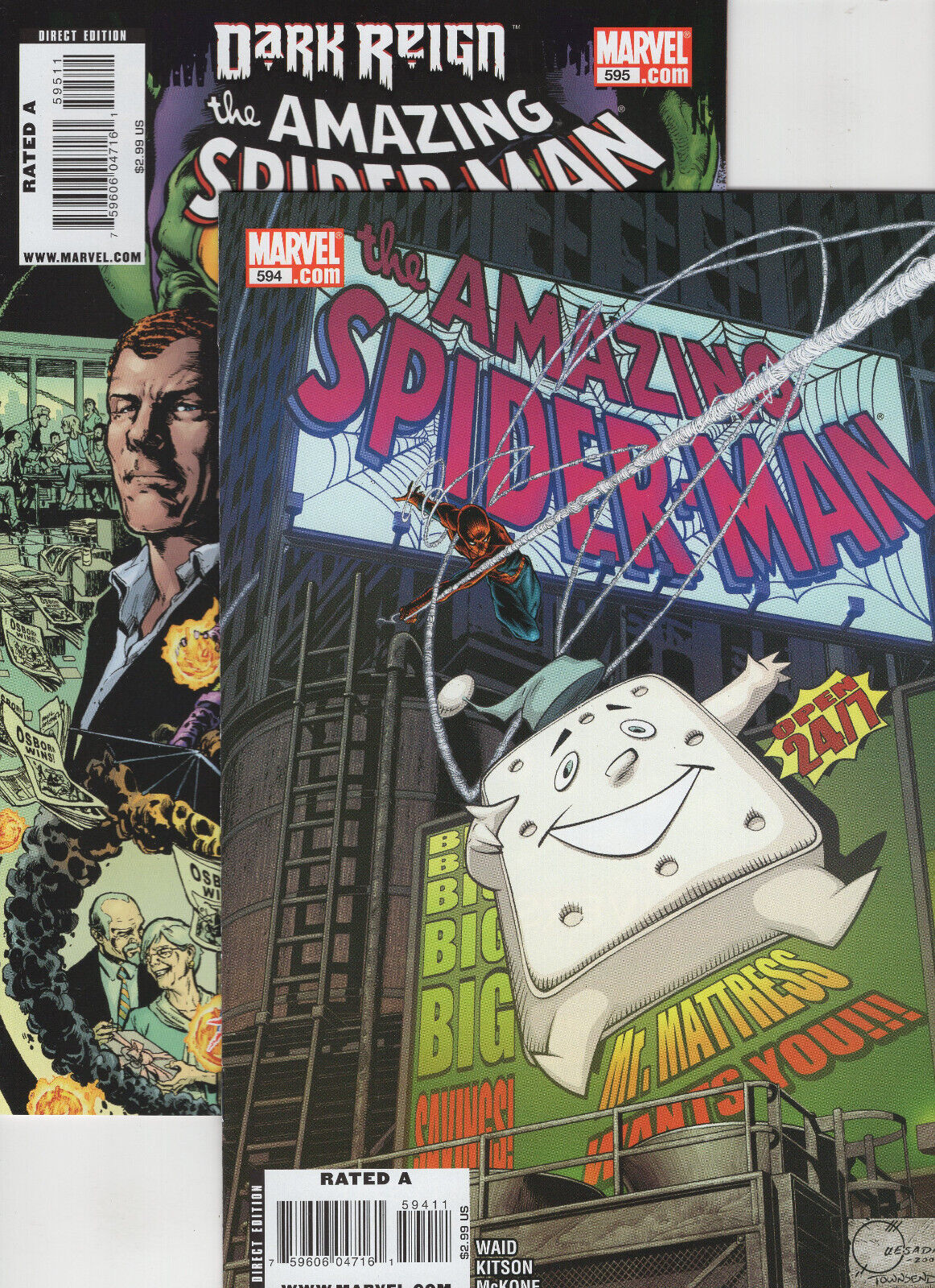 Amazing Spiderman #594 And #595 (Marvel Comic, 2009)
