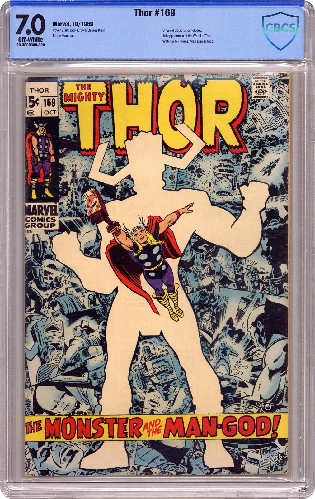 Thor #169 CBCS 7.0 1969 20A3CCB3AA-008