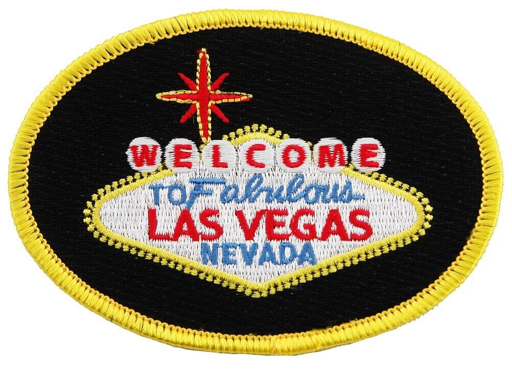 WELCOME TO FABULOUS LAS VEGAS SIGN PATCH NEVADA CASINO embroidered souvenir iron