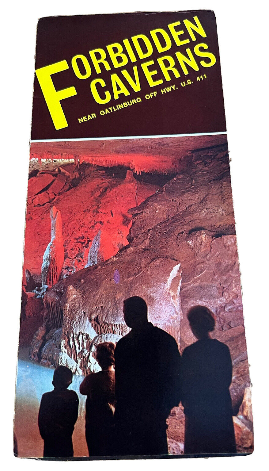 VTG 1970s Forbidden Caverns Travel Brochure Gatlinburg Tennessee