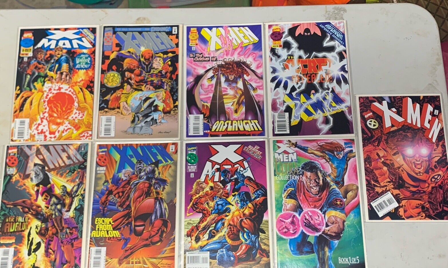 Lot Of 9 Random X-Men The Uncanny Comics All In NM Condition Bagged And Boarded