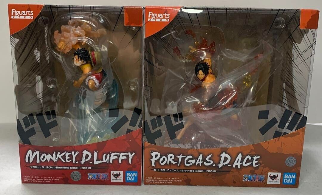 Figuarts ZERO LUFFY & ACE  Brother\'s Bond sets Figure BANDAI UNOPENED FROM JAPAN