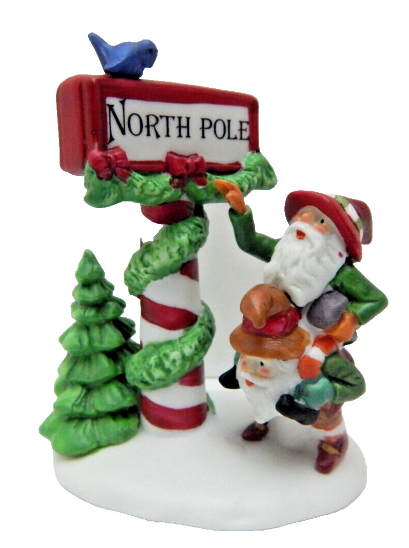 Dept 56 North Pole Series Trimming the North Pole #56081 with Box/Sleeve