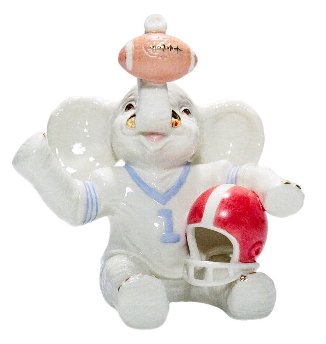 LENOX All-Star Football Quarterback Elephant Sport Porcelain Figurine