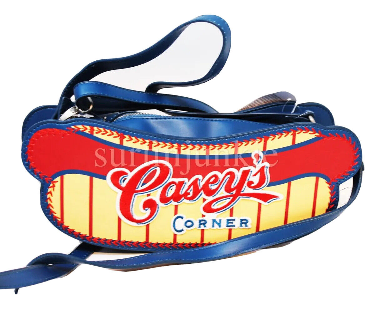 Disney Parks Casey’s Corner Hot Dog Crossbody Bag Purse Magic Kingdom WDW New