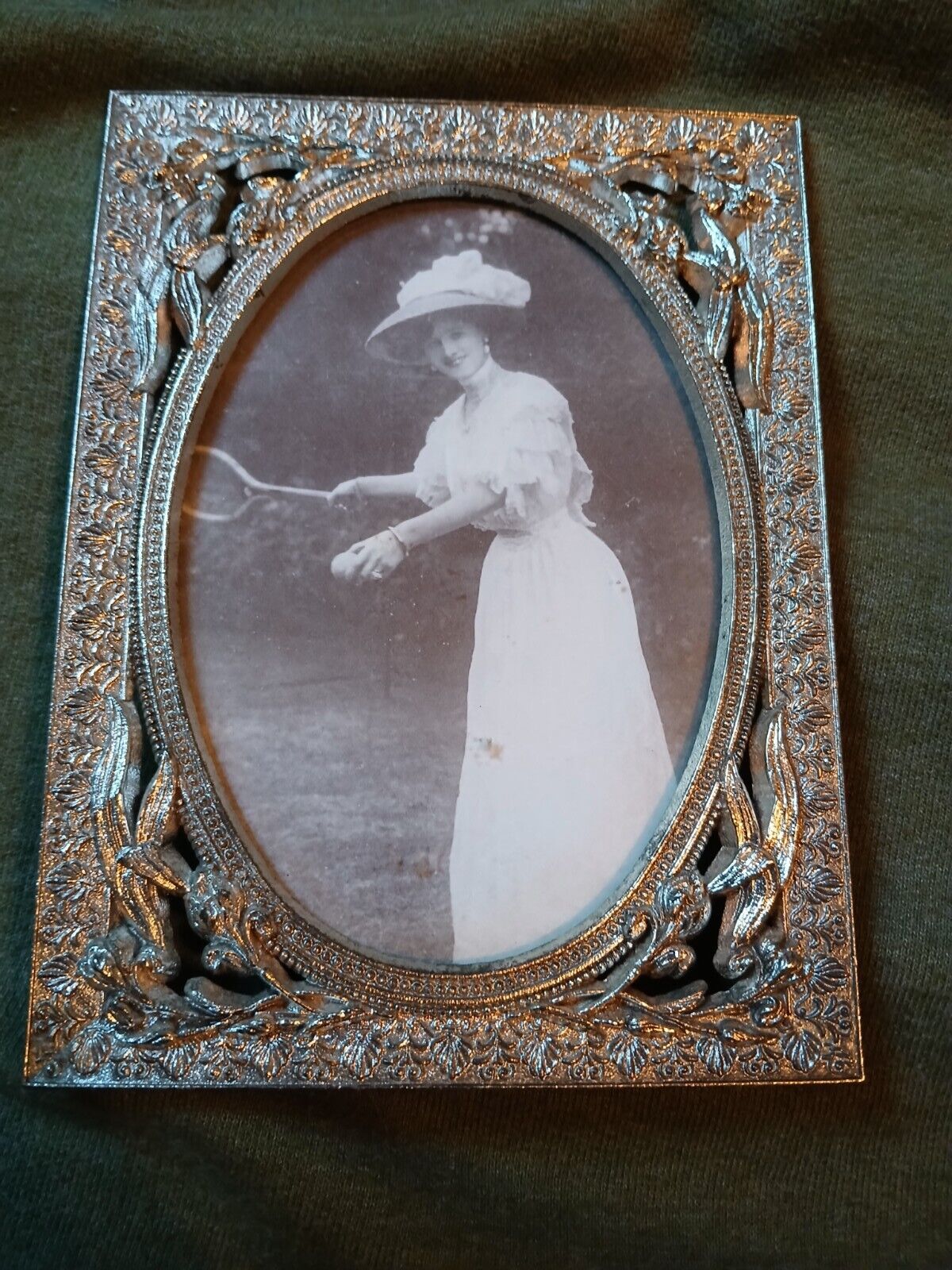Antique Silverplate Picture Frame-Very Beautiful Item Rare
