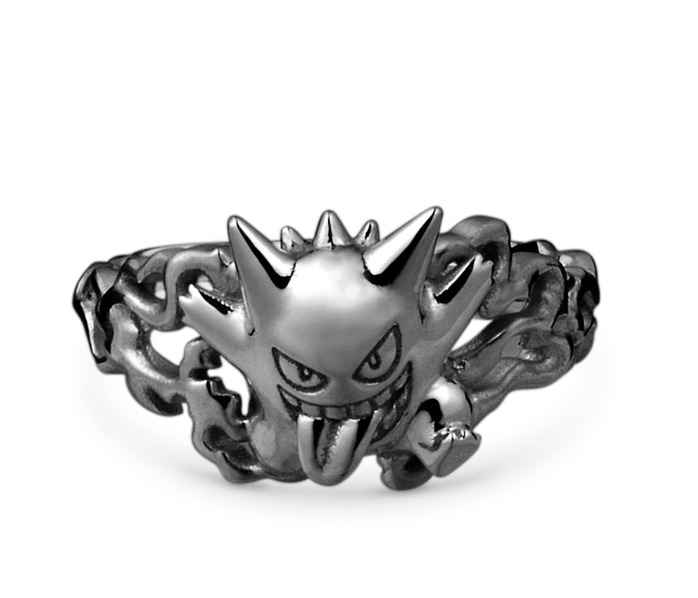 U-TREASURE x Pokemon Collaboration Gengar Ring Silver 925 black coating JP11 US6