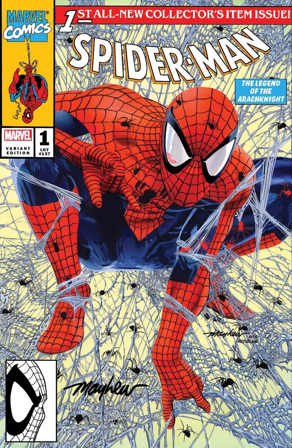 SPIDER-MAN #1 (2022) Mike Mayhew Studio Variant Cover A Trade Dress Signed COA