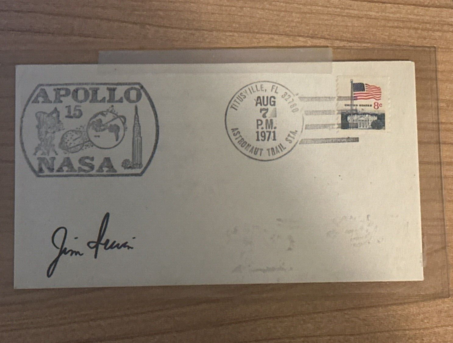 Apollo 15 Astronaut - Jim Irwin Hand Signed - Dated August 1971