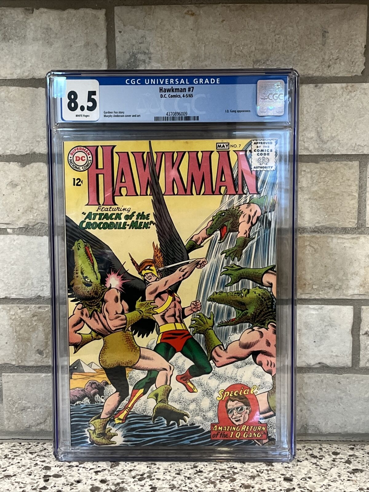 Hawkman #7 CGC 8.5 Gardner Fox Story App Murphy Anderson DC Comics, 1965 WP