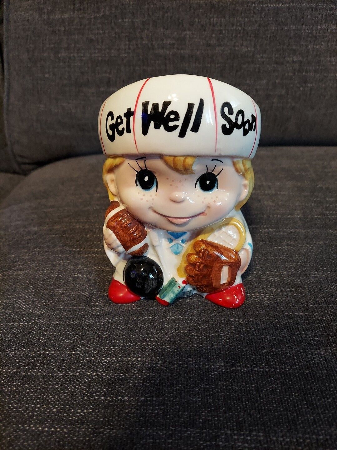 Vintage Inarco Get Well Planter Sports