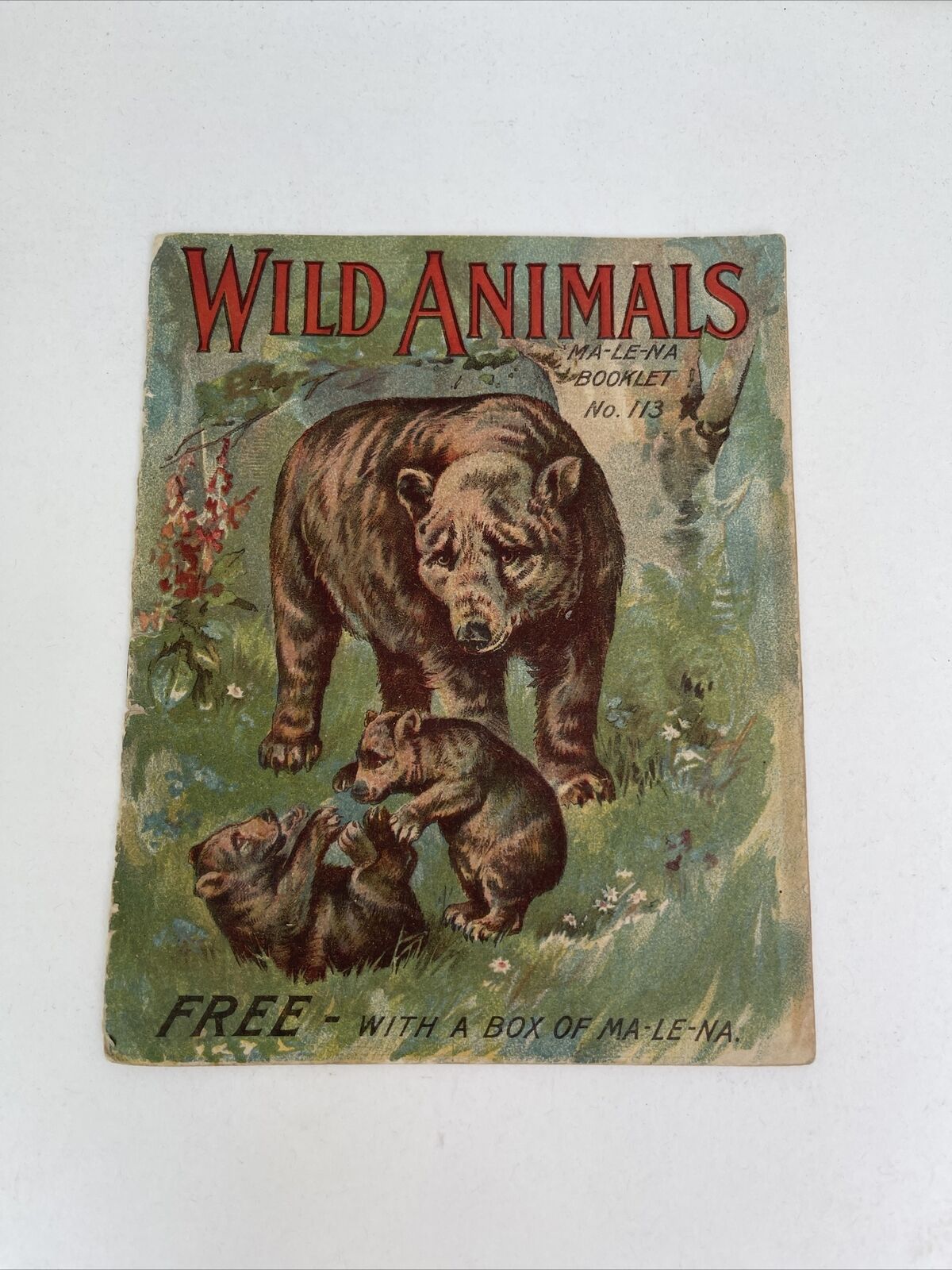 Wild Animals Ma-Le-Na Stomach Liver Pills Booklet No. 113 - Vintage Advertising