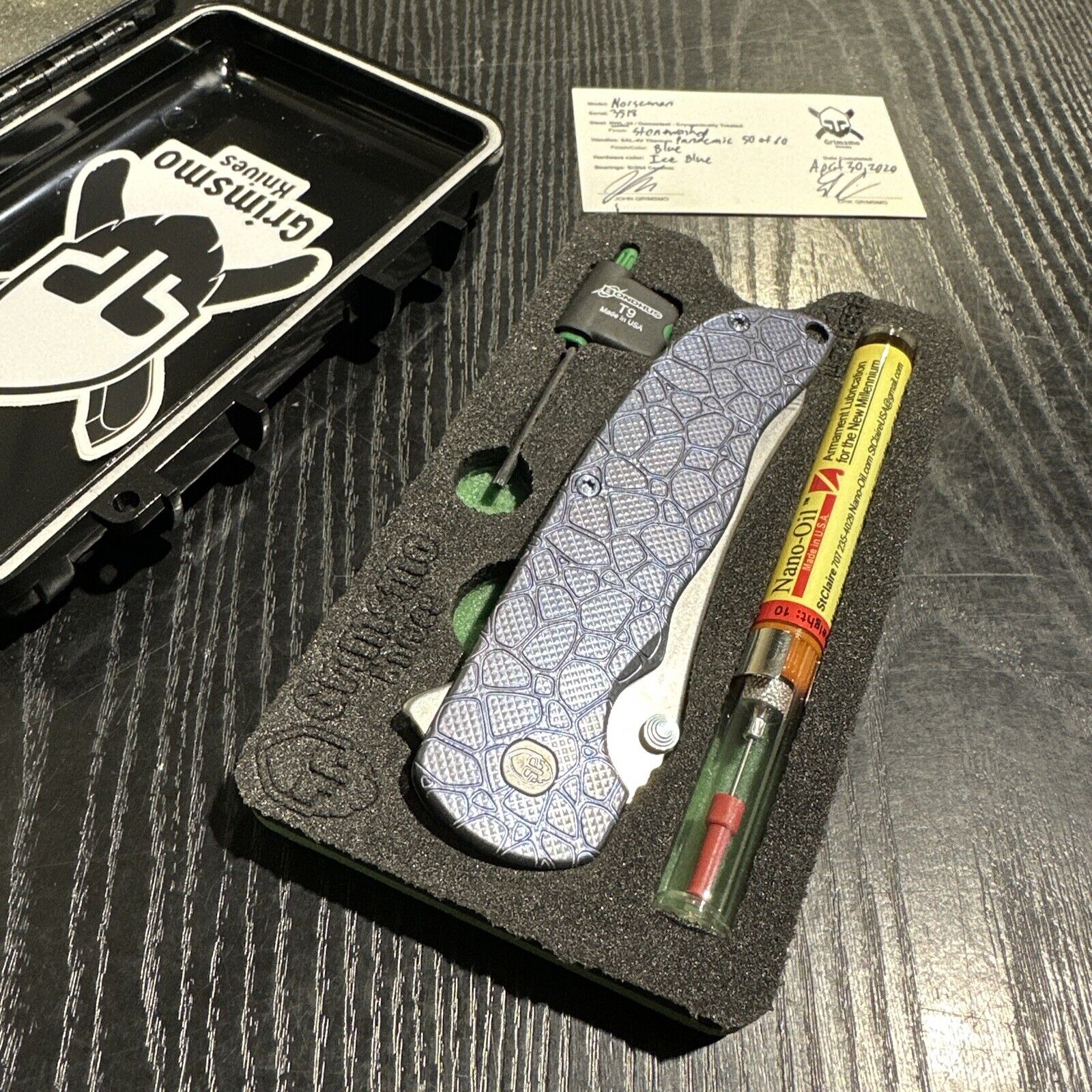 John Grimsmo Pandemic knife #50 out of #60 