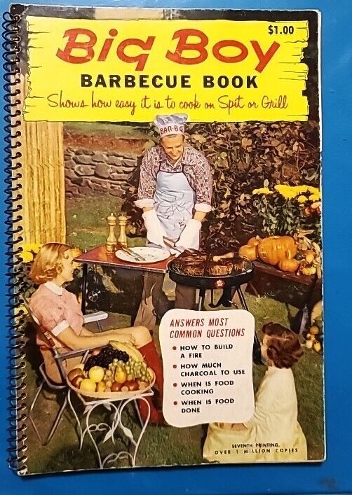 Vintage 1956 Big Boy Barbecue Recipe Book Kingsford BBQ Grilling Cookbook 7th Pr
