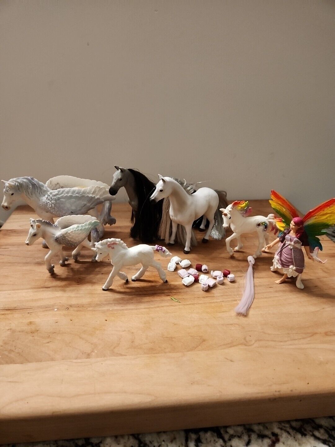 Schleich Fantasy Lot With Pegasus, Unicorns, Fairy, Long Hairs