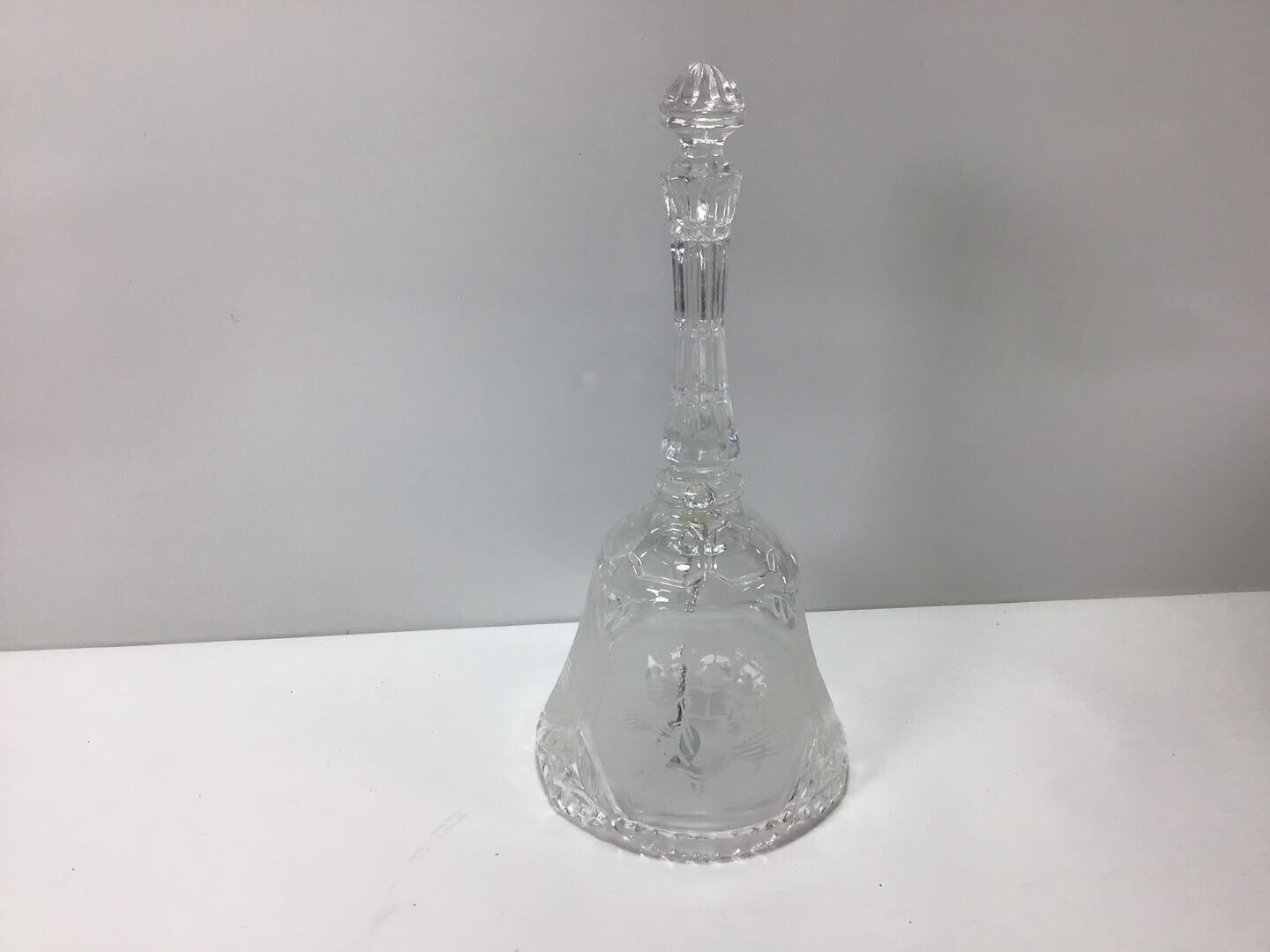 S46 [OLD-TIME] Early Second-Hand Taiwanese Clear Crystal Glass | Hand Rattle