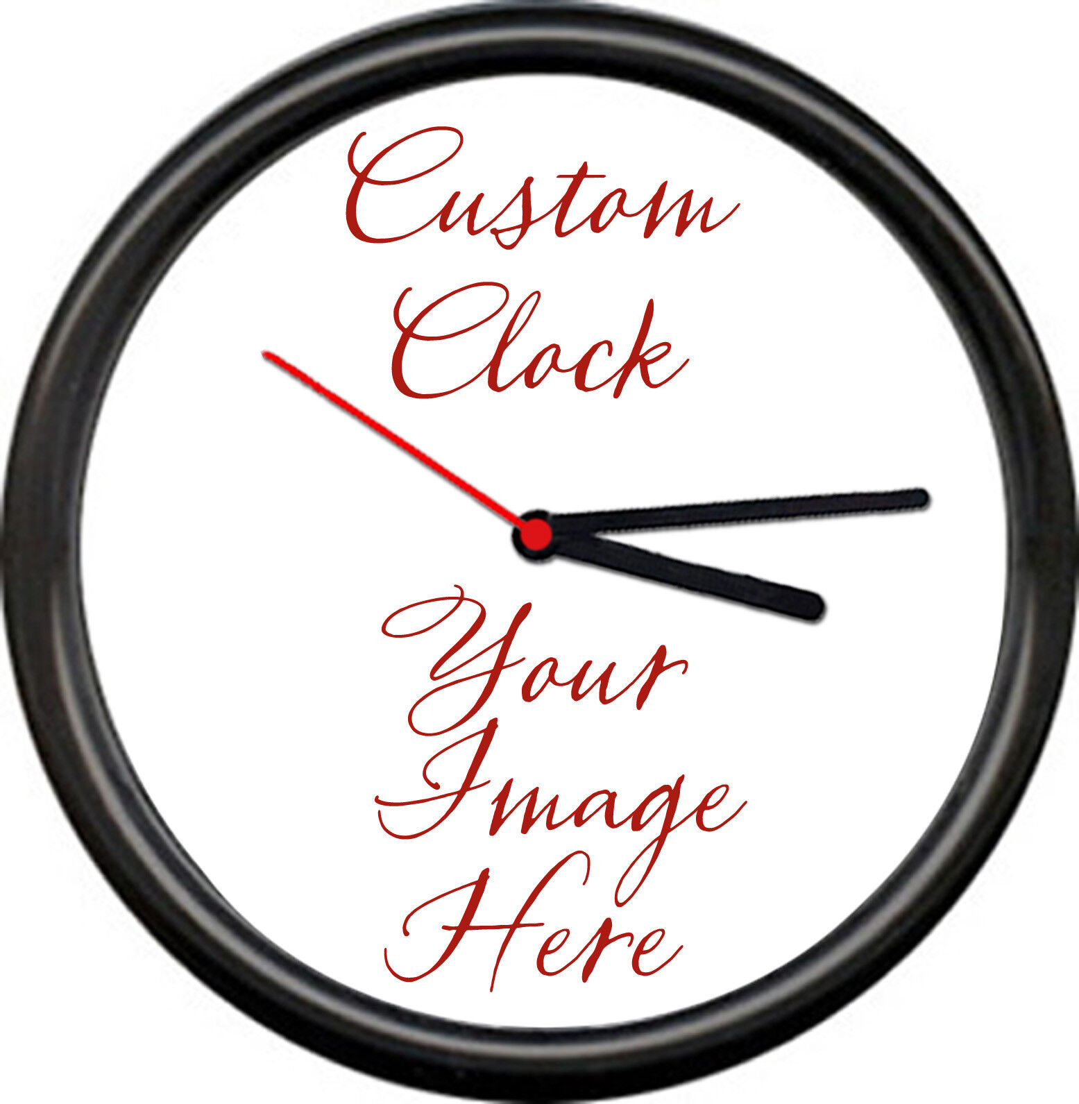 Personalized Custom Made For You Your Photo Or Logo Any Image Sign Wall Clock 