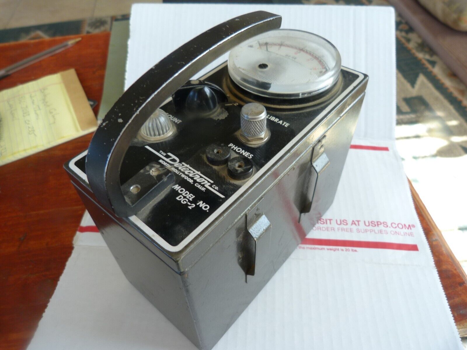 Vintage Detectron DG-2 Geiger Counter Radiation Detector Collectible 1955